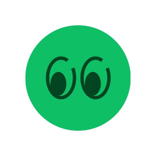 icoon oogjes groen