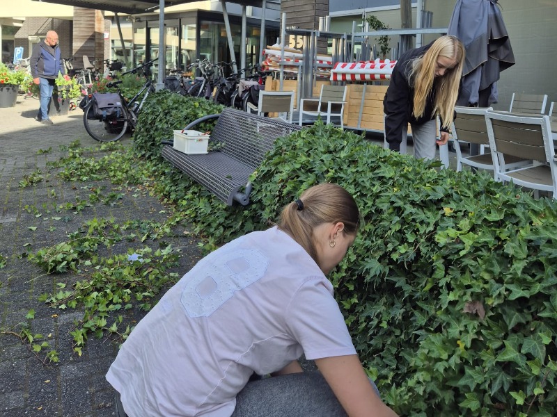 Studenten helpen bij woonzorgcentrum