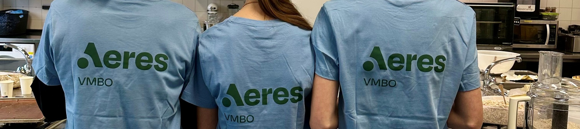 Studenten op Open dag Aeres VMBO Lelystad